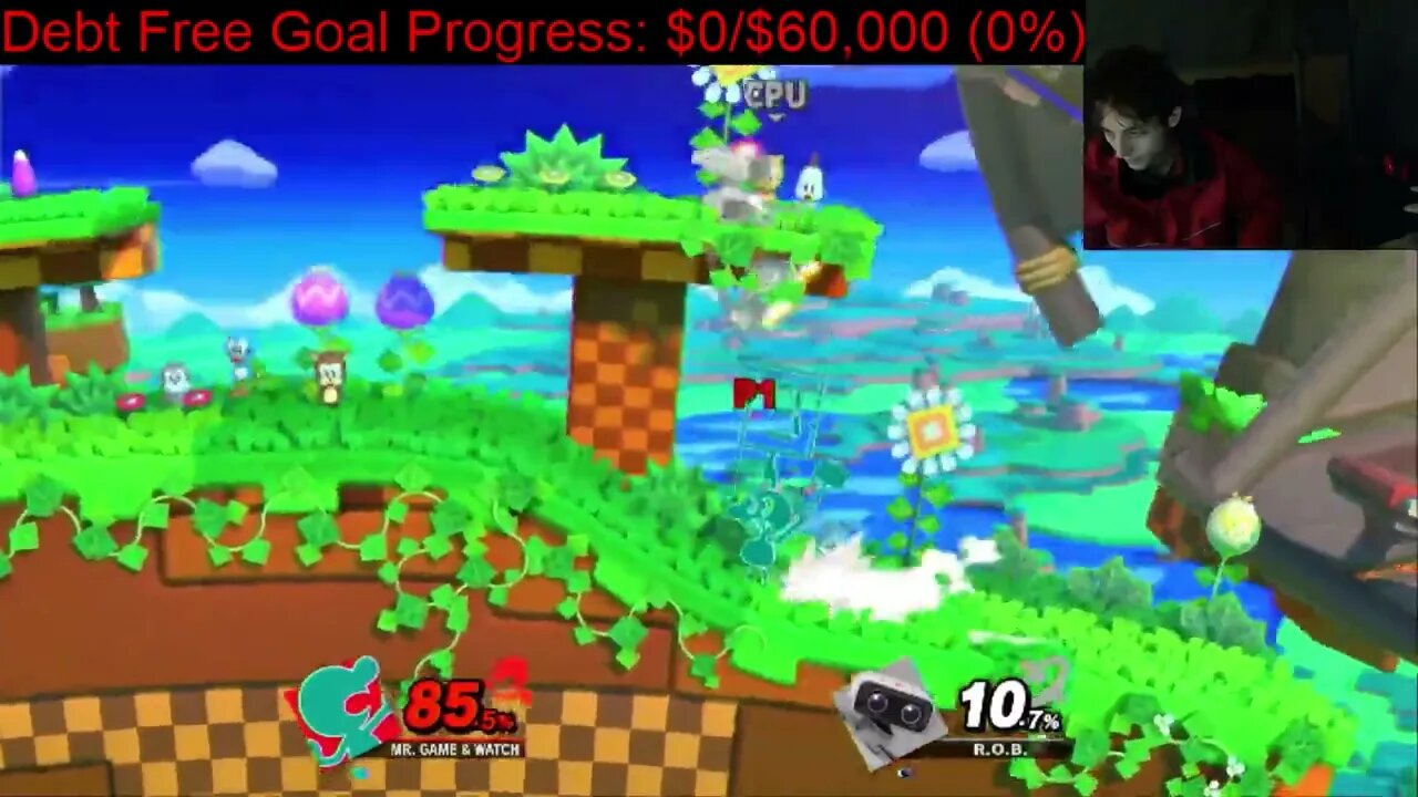 Mr Game & Watch VS R O B On The Hardest Difficulty In A Super Smash Bros Ultimate Match