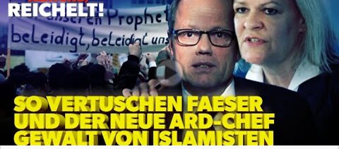 Faeser und ARD-Chef Gniffke: So vertuschen sie Gewalt von Islamisten