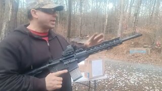 Short Sight Radius backup AR-15 flip-ups