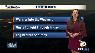 10News Pinpoint Weather with Meteorologist Angelica Campos