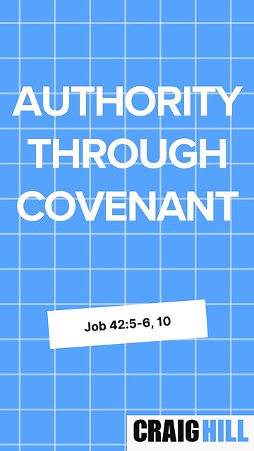 We only have AUTHORITY on this earth through covenant with God!