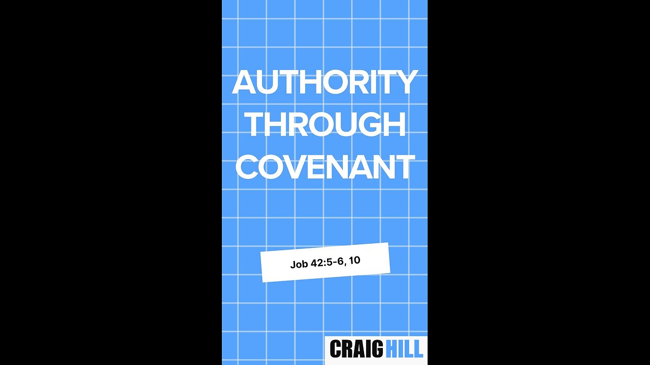 We only have AUTHORITY on this earth through covenant with God!