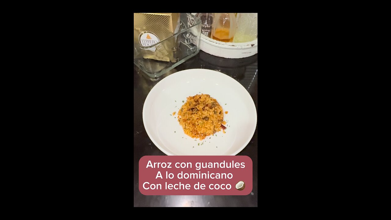 Arroz con Guandules al estilo dominicano con leche de Coco🥥