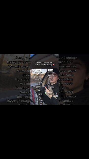 songs i consider the perfect vibe for driving