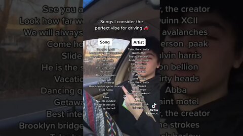 songs i consider the perfect vibe for driving