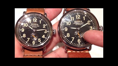 40mm VS 47mm Shinola Runwell