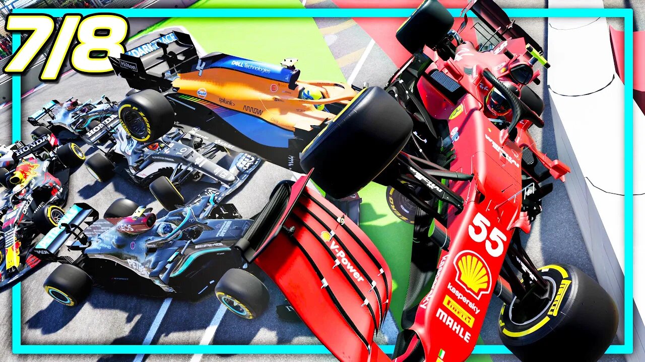 RACECARS FLEW IN BAKU // F1 2021 Formula NASCAR | Season 4 Race 7/8