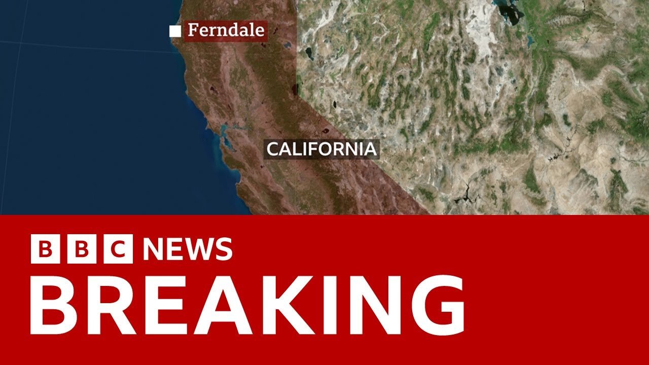 Tsunami warning issued after magnitude 7 earthquake strikes California | BBC News