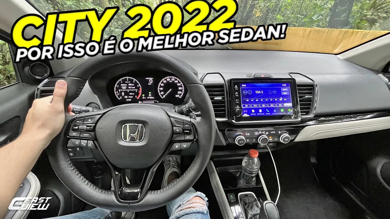 TEST DRIVE NOVO HONDA CITY TOURING SEDAN 2022 QUALIDADES E ITENS QUE NENHUM CONCORRENTE TEM!