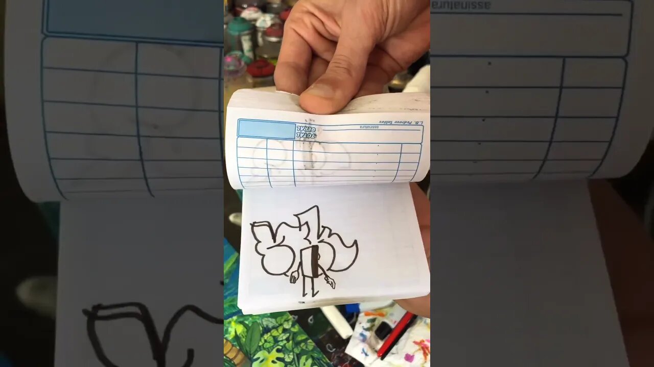 AWESOME GRAFFITI FLIPBOOK 😆 #graffitiart #graffiti #shorts