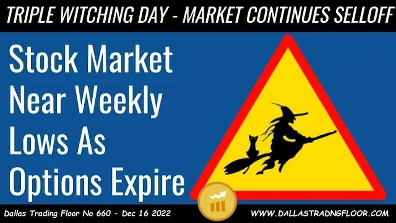 TRIPLE WITCHING DAY - MARKET CONTINUES SELLOFF