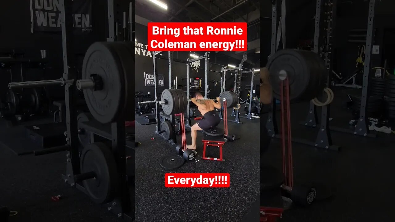 Channel Ronnie Coleman... EVERY DAY !!! #SHORTS #lightweight #YEABUDDY #dynamiceffort #BOXSQUATS