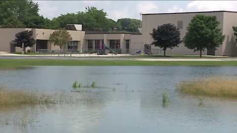 6 Inches of rain fall causes damage and headaches in the Village of Valders