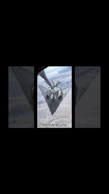 Rare Footage of Massive Stealth Bomber F117 Inflight Refueling #Aviation #Fly #AeroArduino