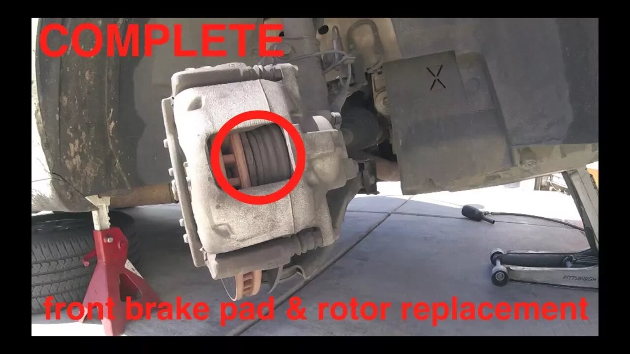 Front brake noise, Pad and Rotor Replacement Chrysler Town & Country Fix it Angel