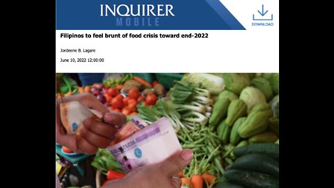 Filipinos to feel brunt of food crisis toward end-2022 - InquirerMobile