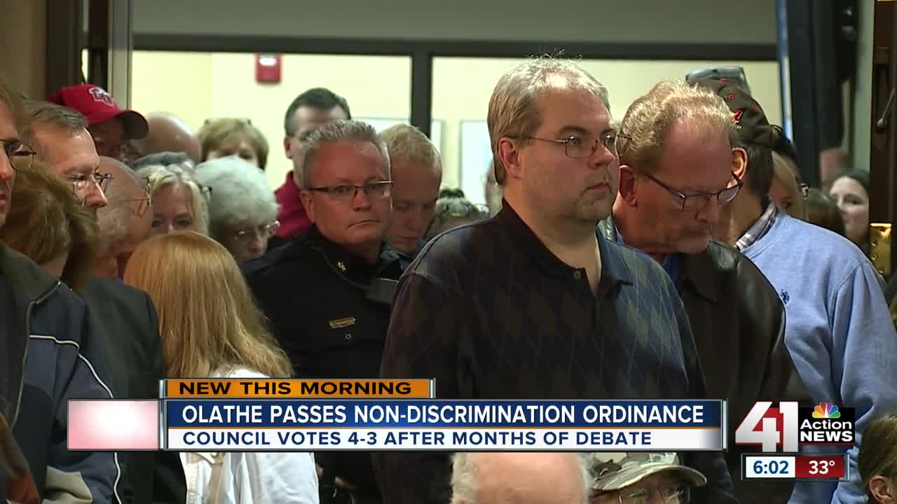 Olathe passes non-discrimination ordinance