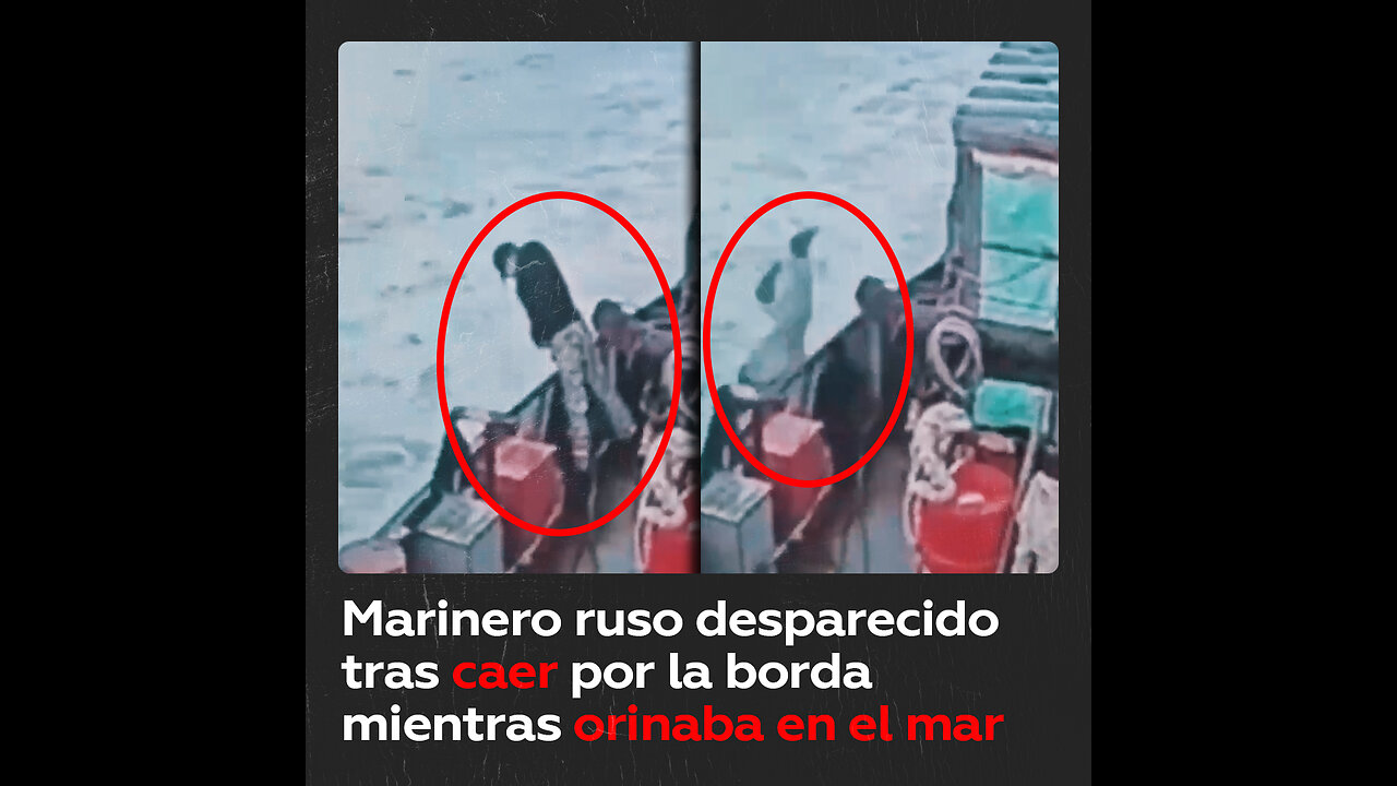 Orina en el mar y cae por la borda de un barco en movimiento