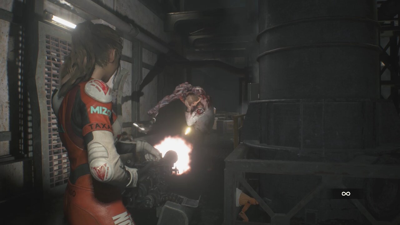 RESIDENT EVIL 2 REMAKE MINIGUN G Stage 1 Boss Fight HARDCORE