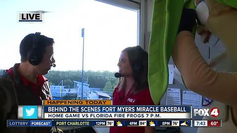 Fort Myers Miracle home game preview -- 7:30am live report