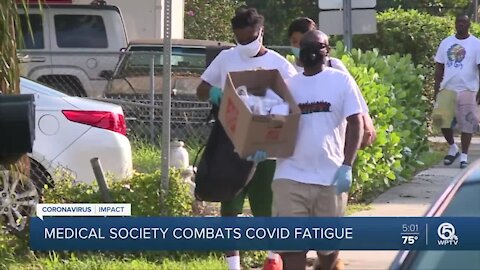 Medical society canvasses neighborhoods to combat 'COVID fatigue'