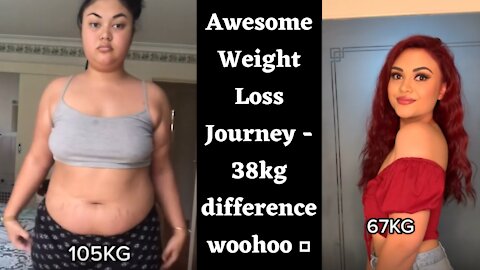 Awesome Weight Loss Transformation - 38kg difference woohoo 🎉