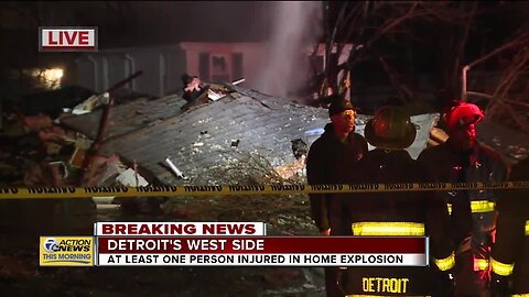 At least one person injured in Detroit home explosion