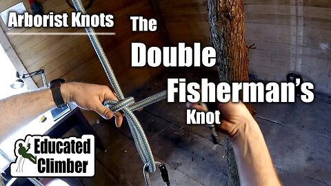 Double Fisherman's Loop: Termination Hitch on a Carabiner | Arborist Knots