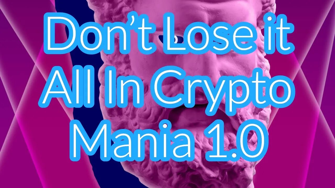 INTEL BRIEF: Don't Lose it All in Crypto Mania 1.0 (Watch out for Crypto Company Atbash)