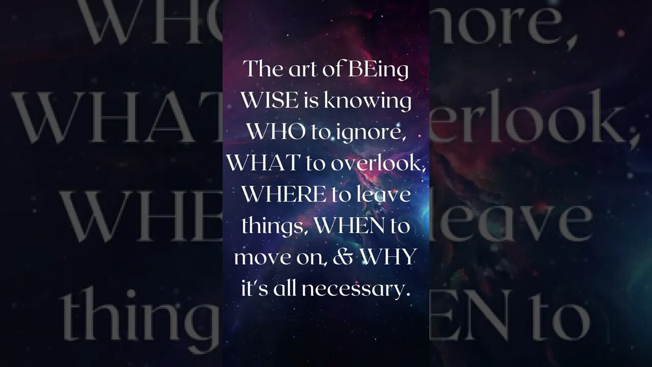 The Art of Being Wise
