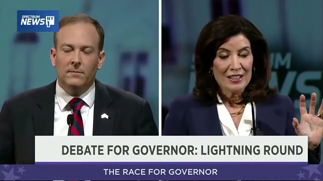 NY Governor Debate: Hochul / Zeldin question on banning POW crypto-mining, Bitcoin mining