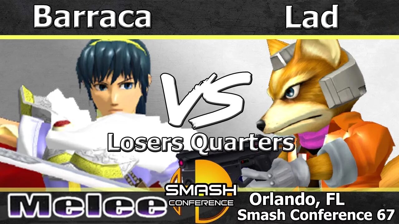 Barraca (Marth) vs. [FBC] Lad (Fox) - Melee Losers Quarters - SC:67