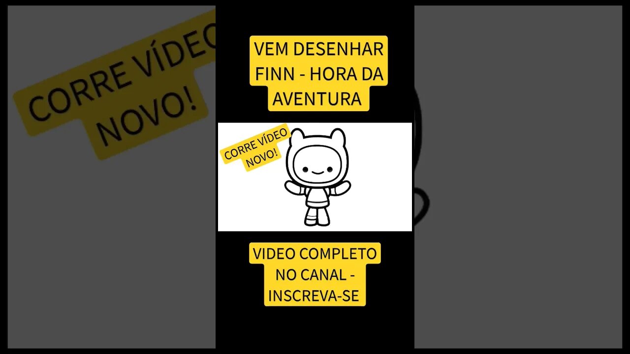 COMO DESENHAR FINN - HORA DA AVENTURA - FÁCIL #desenho #desenholivre #shorts #desenhofacil