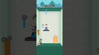 rescue cut rope puzzle 😎 #shorts