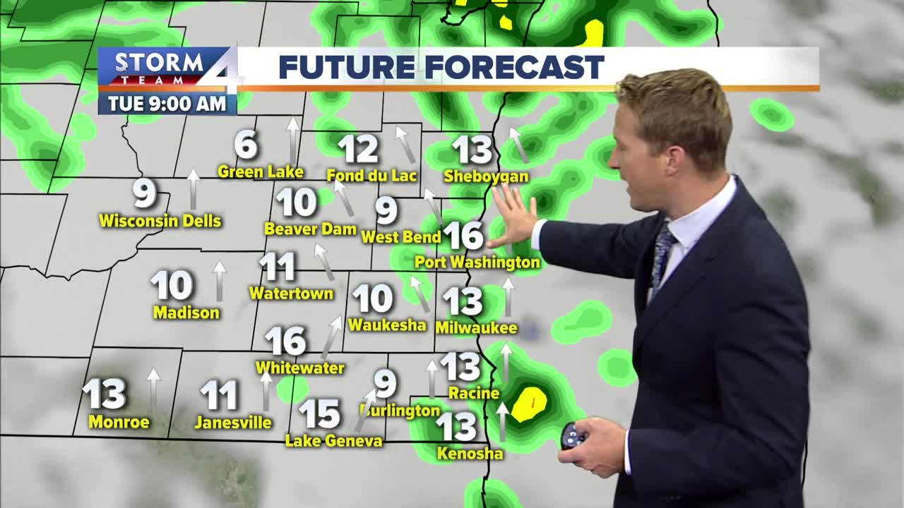Mostly sunny, cool Monday