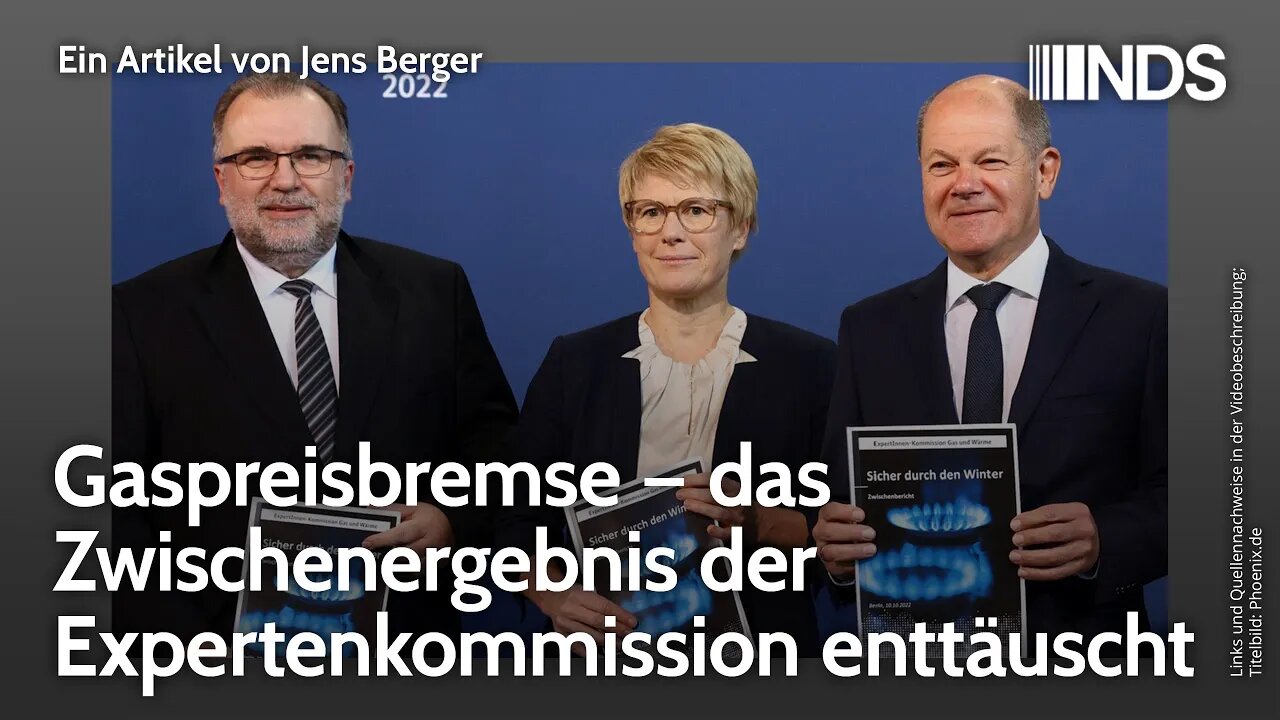 Gaspreisbremse – das Zwischenergebnis der Expertenkommission enttäuscht | Jens Berger | NDS-Podcast