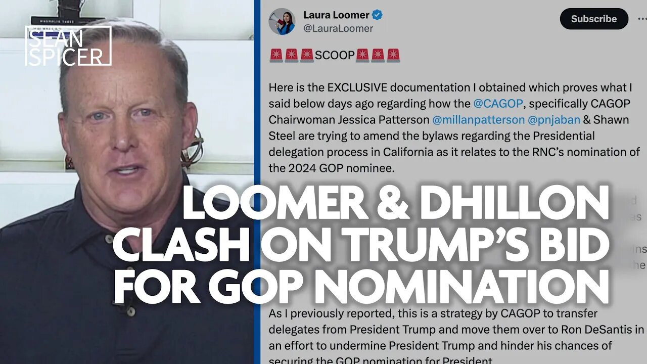 Loomer claims Harmeet Dhillon sabotages Trump's bid for GOP nomination, Spicer reveals the TRUTH