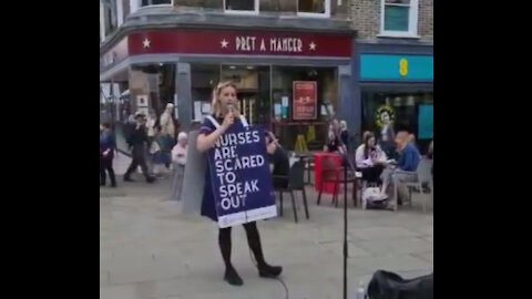 Jenna nurse protests alone all over the UK
