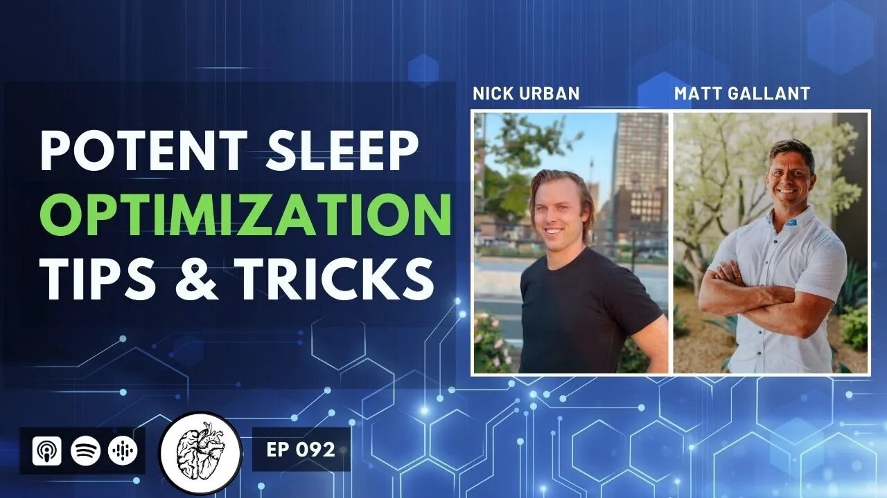 Secrets From $45K Spent on Sleep (How to Improve Sleep) | Matt Galant @ BiOptimizers