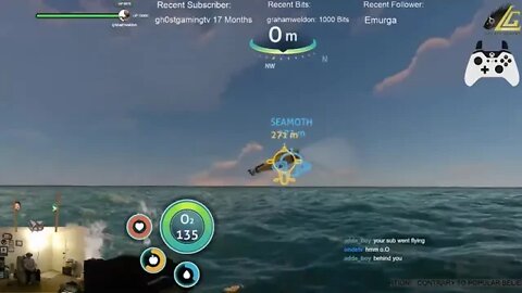 Submarine in @Subnautica goes Airborne!