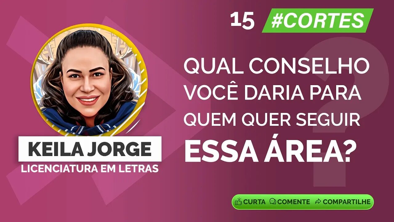 015 Qual conselho você daria para quem quer seguir essa área? #carreiras #dicasdecarreira