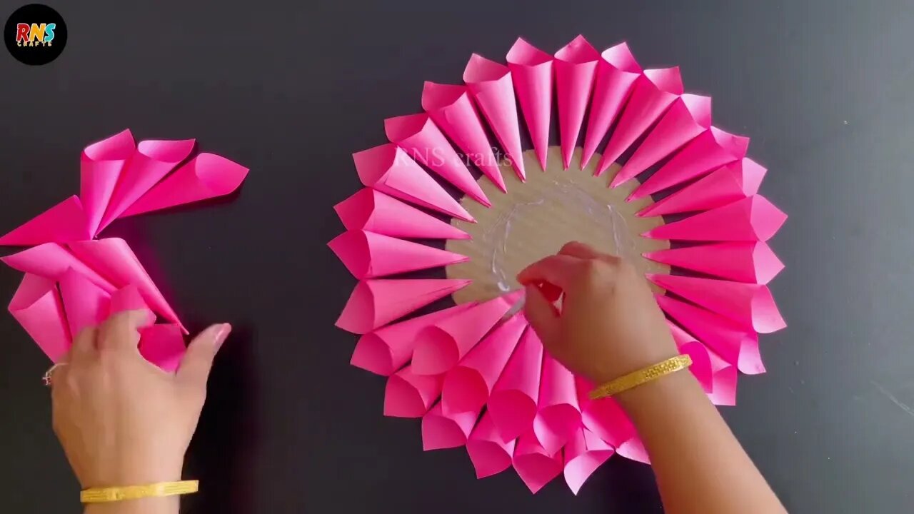 Beautiful Flower Wall Hanging / Paper Craft For Home Decoration / Paper Wall Hanging /DIY Wall Decor