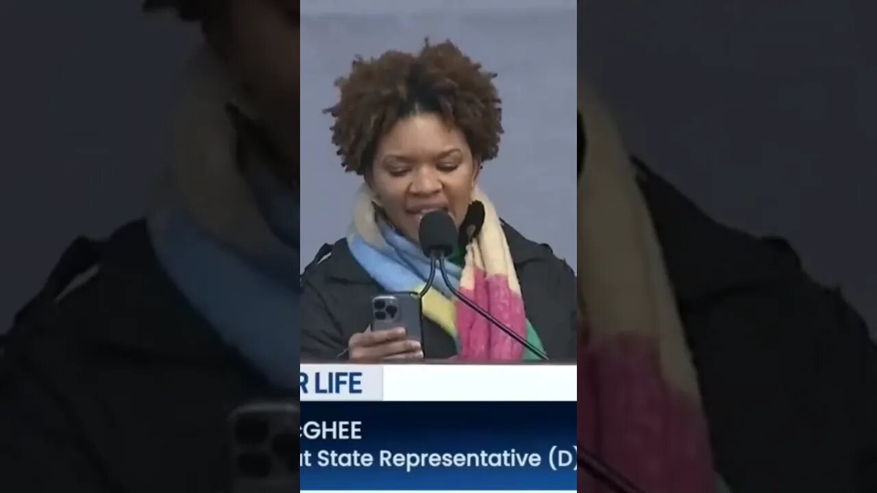 Trenee Mcghee Connecticut representative (D) gives amazing, powerful speech. #marchforlife #prolife