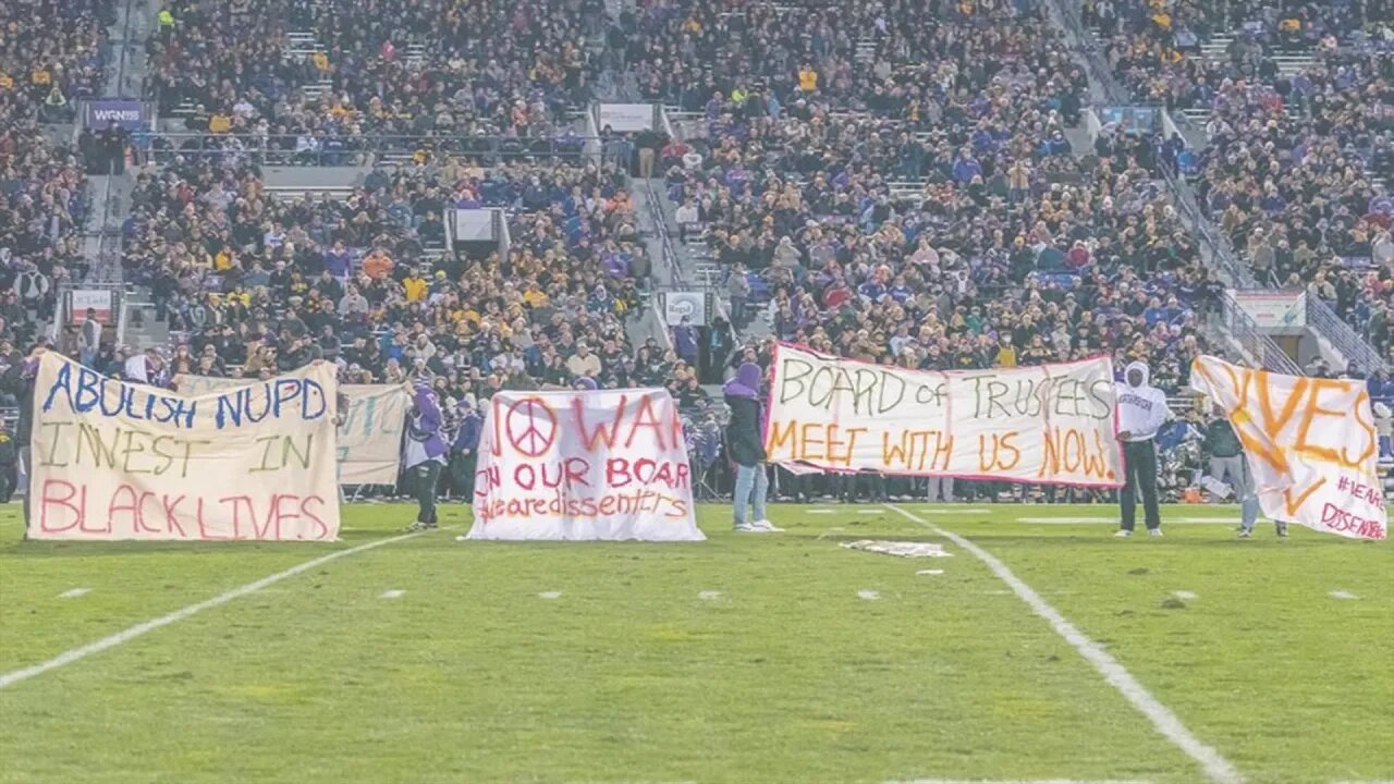 Northwestern Game Interrupted By Social Justice Protest