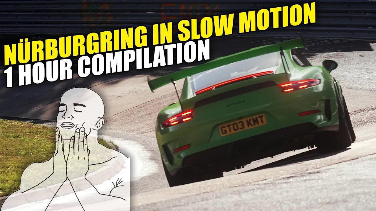 Nürburgring in Slow Motion 1 Hour Compilation