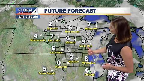 Warm and muggy Friday, showers lingering