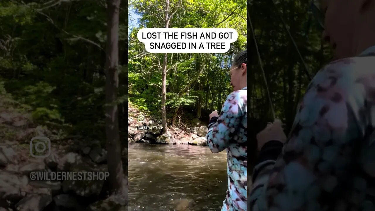 Fly fishing FAIL! The second one was huge. #outdoors #flyfishing #comedyshorts #hunting #funnyshorts