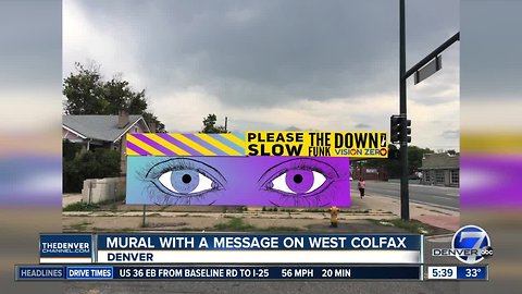 Mural with a message on West Colfax