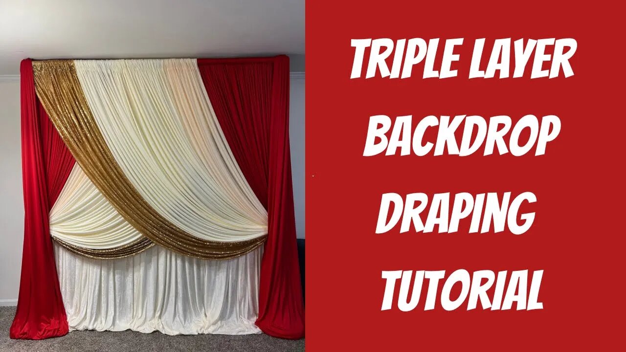 Triple Layer Draped Backdrop