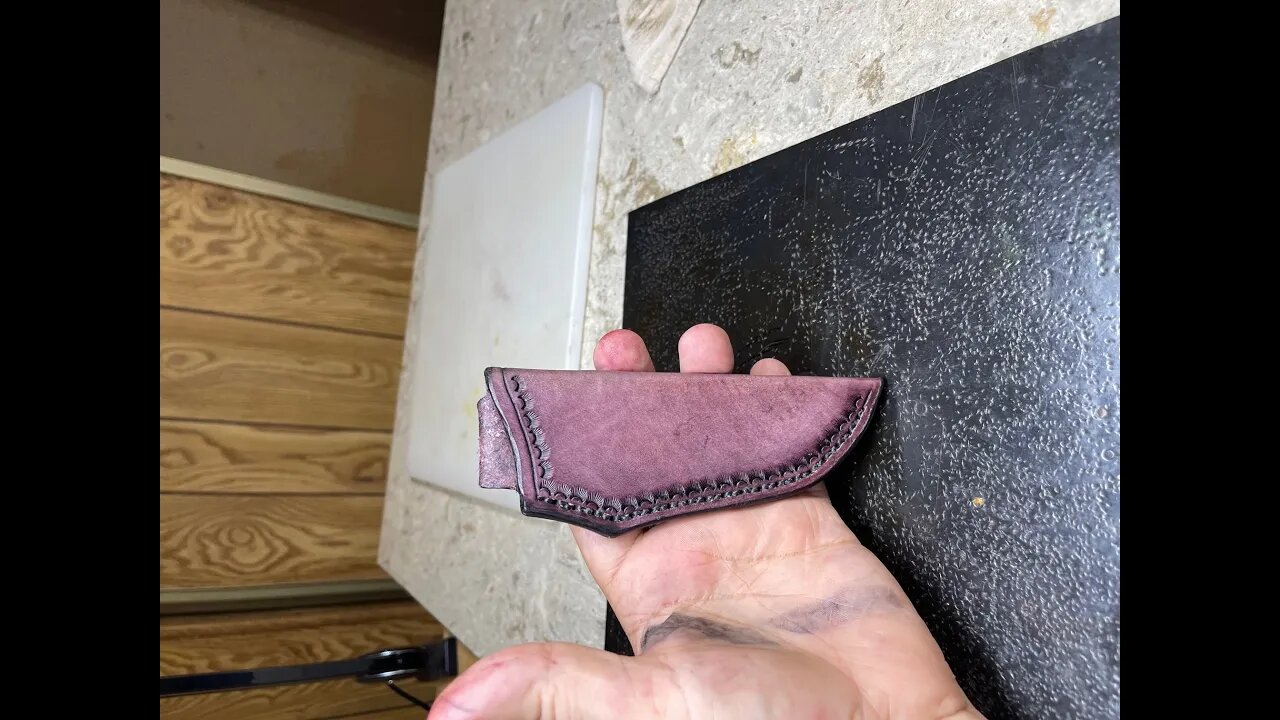 Mini skinner/kneck knife sheath, salsa, tuna for cat
